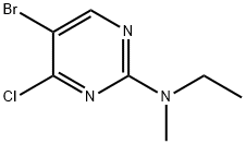 4-Chloro-5-bromo-2-(methylethylamino)pyrimidine Struktur