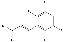 (E)-3-(2,3,5,6-tetrafluorophenyl)acrylic acid Struktur