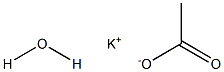 POTASSIUM ACETATE HYDRATE Struktur