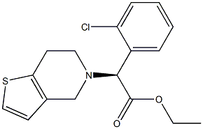 ethyl (S)-2-(2-chlorophenyl)-2-(6,7-dihydrothieno[3,2-c]
pyridin-5(4H)-yl)acetate Struktur