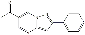 1-(7-methyl-2-phenylpyrazolo[1,5-a]pyrimidin-6-yl)ethanone Struktur