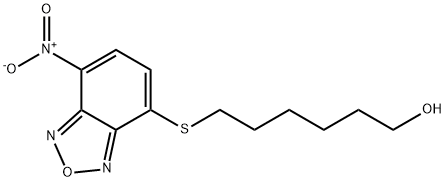 1-Hexanol, 6-[(7-nitro-2,1,3-benzoxadiazol-4-yl)thio]- Struktur