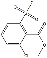 methyl 2-chloro-6-(chlorosulfonyl)benzoate Struktur