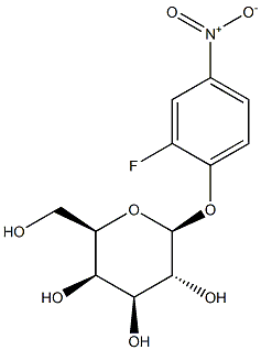 2-Fluoro-4-nitrophenyl b-D-galactopyranoside Struktur