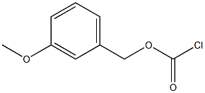 (3-methoxyphenyl)methyl chloroformate Struktur