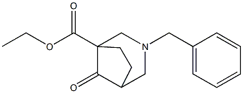 ethyl 3-benzyl-8-oxo-3-azabicyclo[3.2.1]octane-1-carboxylate Struktur