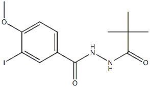 N'-(2,2-dimethylpropanoyl)-3-iodo-4-methoxybenzohydrazide Struktur