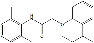 2-[2-(sec-butyl)phenoxy]-N-(2,6-dimethylphenyl)acetamide Struktur