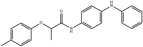 N-(4-anilinophenyl)-2-(4-methylphenoxy)propanamide Struktur