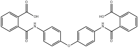 2-[(4-{4-[(2-carboxybenzoyl)amino]phenoxy}anilino)carbonyl]benzoic acid Struktur