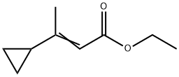 2-Butenoic acid, 3-cyclopropyl-, ethyl ester Struktur