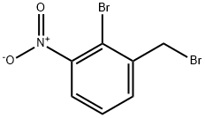 2-bromo-1-bromomethyl-3-nitrobenzene Struktur