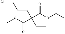 Ethyl-methyl-2-[ethyl-(3-chloro-propyl)]-malonate Struktur