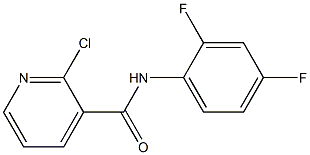 3-Pyridinecarboxamide, 2-chloro-N-(2,4-difluorophenyl)- Struktur