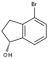 (R)-4-bromo-2,3-dihydro-1H-inden-1-ol Struktur