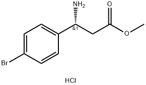 (R)-3-氨基-3-(4-溴苯基)丙酸甲酯鹽酸鹽 結(jié)構(gòu)式