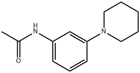 N-(3-(1-Piperidinyl)phenyl)-acetamide Struktur