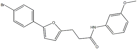 3-[5-(4-bromophenyl)furan-2-yl]-N-(3-methoxyphenyl)propanamide Struktur