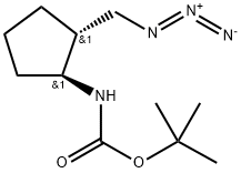 tert-butyl ((1S,2R)-2-(azidomethyl)cyclopentyl)carbamate Struktur