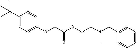 2-[benzyl(methyl)amino]ethyl (4-tert-butylphenoxy)acetate Struktur