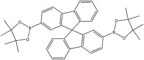 2,2'-bis(4,4,5,5-tetramethyl-1,3,2-dioxaborolan-2-yl)-9,9'-spirobi[fluorene] Struktur