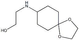 2-{1,4-dioxaspiro[4.5]decan-8-ylamino}ethan-1-ol Struktur