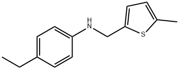 4-ethyl-N-[(5-methylthiophen-2-yl)methyl]aniline Struktur