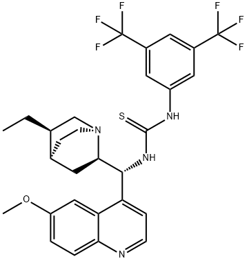 N-[3,5-bis(trifluoroMethyl)phenyl]-N'-[(9R)-10,11-dihydro-6'-Methoxycinchonan-9-yl]- Thiourea Struktur