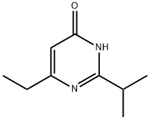 6-ethyl-2-isopropyl-pyrimidin-4-ol Struktur