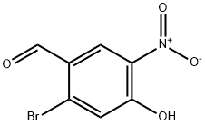 2-Bromo-4-hydroxy-5-nitro-benzaldehyde Struktur