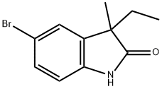 2H-Indol-2-one, 5-bromo-3-ethyl-1,3-dihydro-3-methyl- Struktur