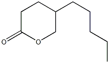 5-pentyloxan-2-one Struktur