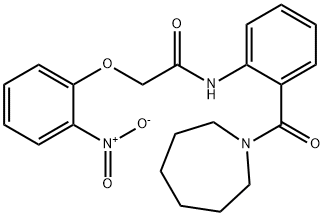 N-[2-(1-azepanylcarbonyl)phenyl]-2-(2-nitrophenoxy)acetamide Struktur