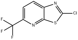 Thiazolo[5,4-b]pyridine, 2-chloro-5-(trifluoromethyl)- Struktur