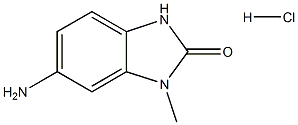 6-amino-1-methyl-2,3-dihydro-1H-1,3-benzodiazol-2-one hydrochloride Struktur