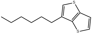 Thieno[3,2-b]thiophene, 3-hexyl- Struktur