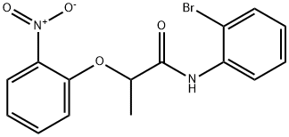 N-(2-bromophenyl)-2-(2-nitrophenoxy)propanamide Struktur