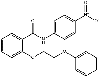 N-(4-nitrophenyl)-2-(2-phenoxyethoxy)benzamide Struktur