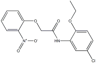 N-(5-chloro-2-ethoxyphenyl)-2-(2-nitrophenoxy)acetamide Struktur