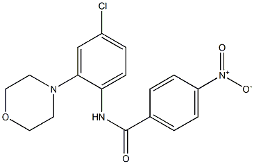 N-[4-chloro-2-(4-morpholinyl)phenyl]-4-nitrobenzamide Struktur