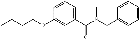 N-benzyl-3-butoxy-N-methylbenzamide Struktur