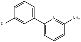 6-(3-CHLOROPHENYL)PYRIDIN-2-AMINE Struktur