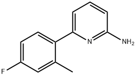 2-AMINO-6-(4-FLUORO-2-METHYLPHENYL)PYRIDINE Struktur