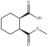 1,2-Cyclohexanedicarboxylic acid, 1-methyl ester, (1S,2R)- Struktur