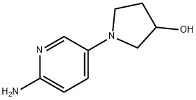 2-AMINO-5-(3-HYDROXYPYRROLIDINO)PYRIDINE Struktur