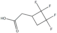 2-(2,2,3,3-tetrafluorocyclobutyl)acetic acid Struktur