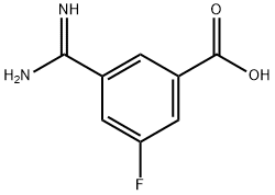 3-amidino-5-fluorobenzoic acid Struktur