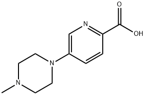 5-(4-methylpiperazin-1-yl)picolinic acid Struktur