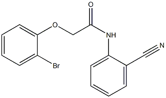 2-(2-bromophenoxy)-N-(2-cyanophenyl)acetamide Struktur