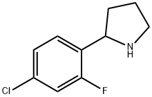 2-(4-chloro-2-fluorophenyl)pyrrolidine Struktur